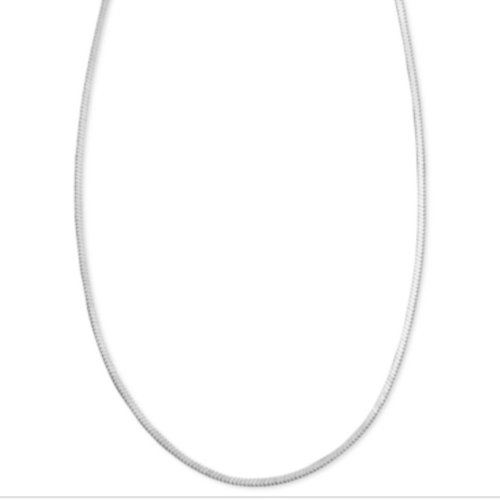 NWT Giani Bernini Sterling Silver Necklace 16 Inch Squared Snake Chain